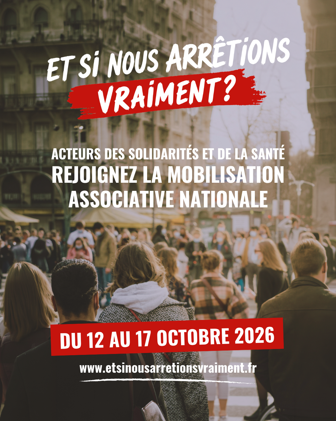 Nous rejoignons la mobilisation associative nationale — du 12 au 17 octobre 2026